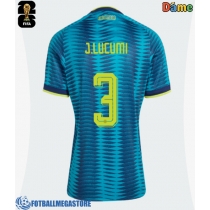 Fotballdrakt Dame Colombia Jhon Lucumi #3 Bortedrakt VM 2026 Kortermet